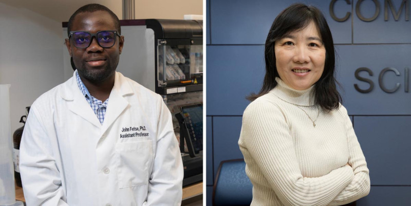 Assistant Professor of Pharmaceutical Sciences John Fetse and Professor of Empire Innovation Nancy Guo received state funding through the SUNY Technology Accelerator Fund, which provides grants to faculty inventors and scientists.
