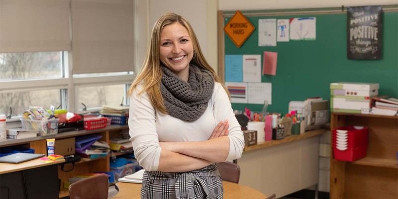 Kassidy Seary did her student teaching at Tioughnioga Riverside Academy in Whitney Point, N.Y.