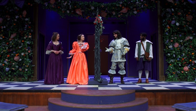 Liz Sierra, left, Christine Skorupa, Trey Santiago, Robert Edwards, right, star in 