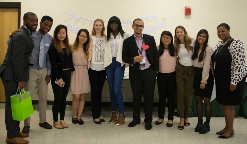 The Mary E. Mahoney Nursing Association, a Decker School of Nursing student group, held an alumni-student brunch during Homecoming 2017. The event featured a Q&A session with four alumni who shared their challenges and successes with students.