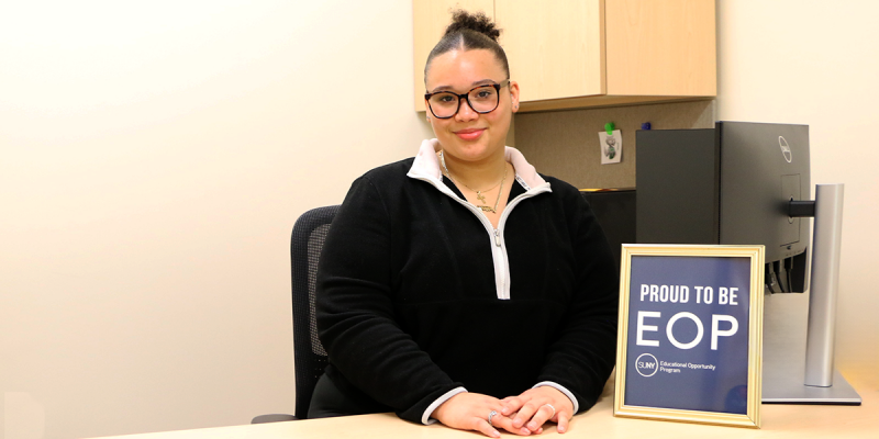 Madelyn Payano, a rising junior majoring in philosophy, politics and law and minoring in forensic health, found community through the Educational Opportunity Program.