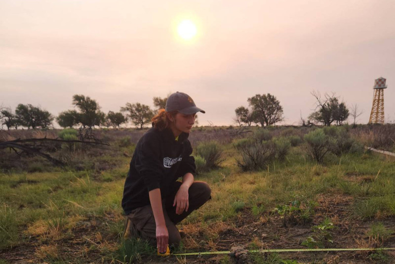 Madison Cardiel worked at the Amache National Historic Site in Colorado this summer as part of a program with the Institute for Field Research.