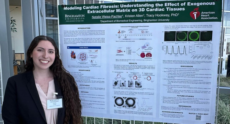 Natalie Weiss-Pacher was among the students awarded at the Biomedical Engineering Research Expo.