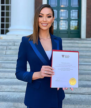 Off the court, Dora Panteli has graduated from Harvard Business School's entertainment, media, and sports program, and has founded her own production company.