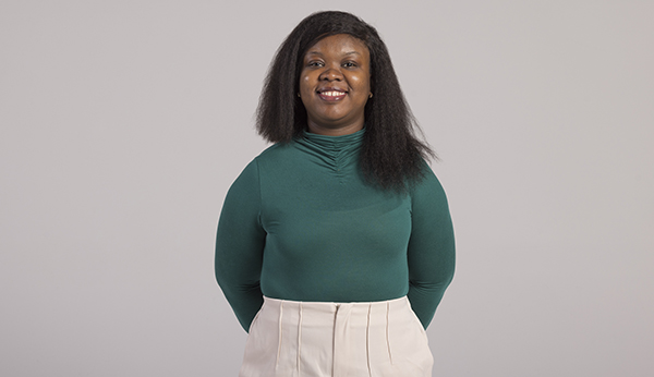 Favour Blessing Nwankpa, a biological sciences doctoral student from Nigeria.