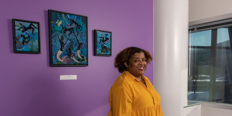 Sharon Bryant is associate dean of diversity, equity and inclusion at Decker College of Nursing and Health Sciences. She is also associate director of the Harriett Tubman Center for Freedom and Equity and is pictured at the Tubman Center.