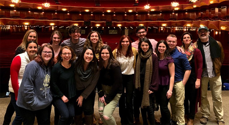 Winter Theatre Week in NYC gave students the opportunity to get a behind-the-scenes look at Broadway and network with Binghamton University alumni.