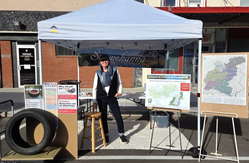 Harpur Fellow Wendy Skinner, a master's student in English, brought her 