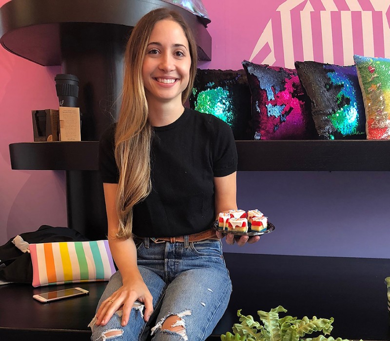 Zola Bakes, led by Samantha Zola '11, makes rainbow cookies, brownies and cakes that can be shipped anywhere in the United States.