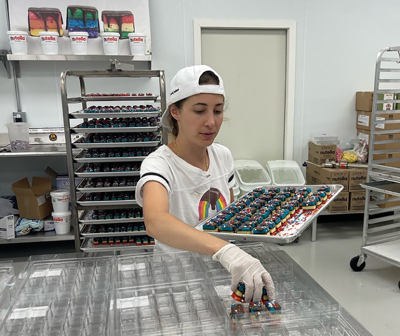 More than 4,000 cookies a day are made from Samantha Zola's kitchen in Central Islip, Long Island.