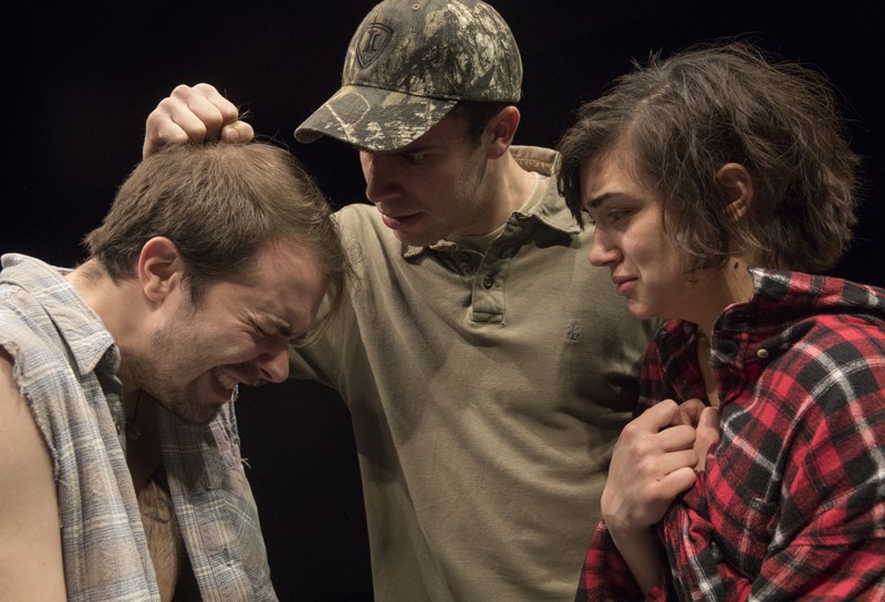 Jeff Tagliaferro, Eric Berger and Danielle Nigro in A Lie of the Mind.