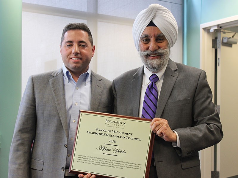 Assistant Professor Alfred Yebba and Dean and Koffman Scholar Upinder Dhillon