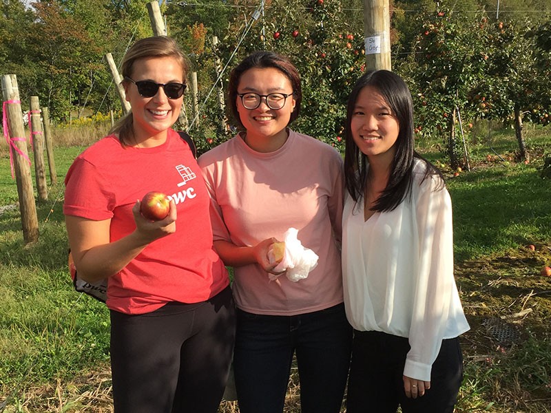 PwC Scholars hold their biggest apple-picking social to date