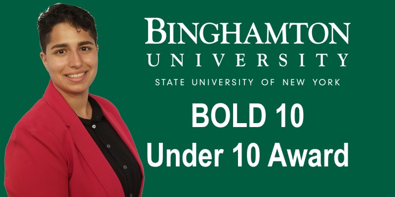 Christina Arbor '12 is one of Binghamton University's BOLD 10 Under 10 Award winners for Homecoming 2021.