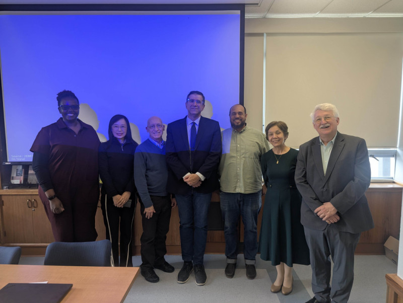 Presenters at the symposium East, West, and South: Comparative Approaches to Bahá’í History on April 10 in the IASH conference room.