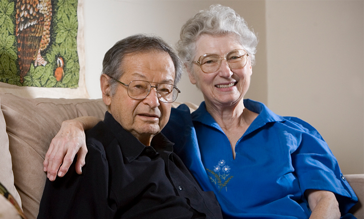 Bernard and Ruth Bass, photographed at their Binghamton home in June 2007.