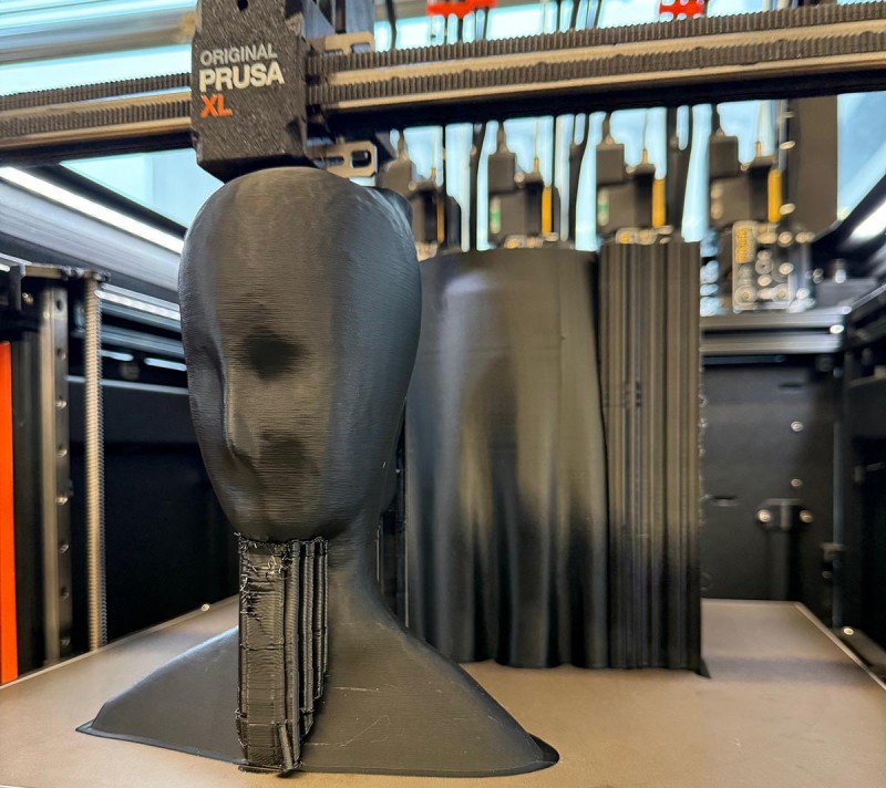 The Watson College Fabrication Lab made 3D-printed models of “Chanteuse,” a sculpture by artist Eli Nadelman on loan to the Binghamton University Art Museum, so that visitors could touch them.