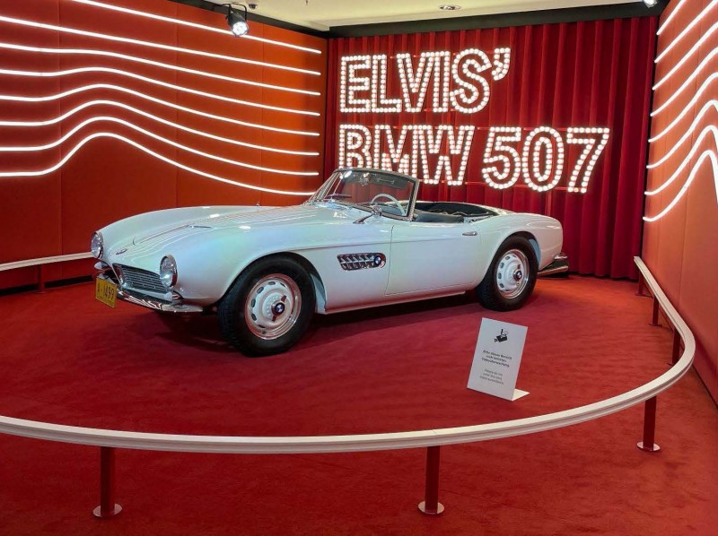 Elvis Presley's car was among the cars on display at the BMW Museum in Munich, Germany.