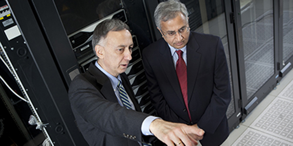 Binghamton researchers Bahgat Sammakia and Kanad Ghose are part of a team whose work may help to define the future of electronics packaging.