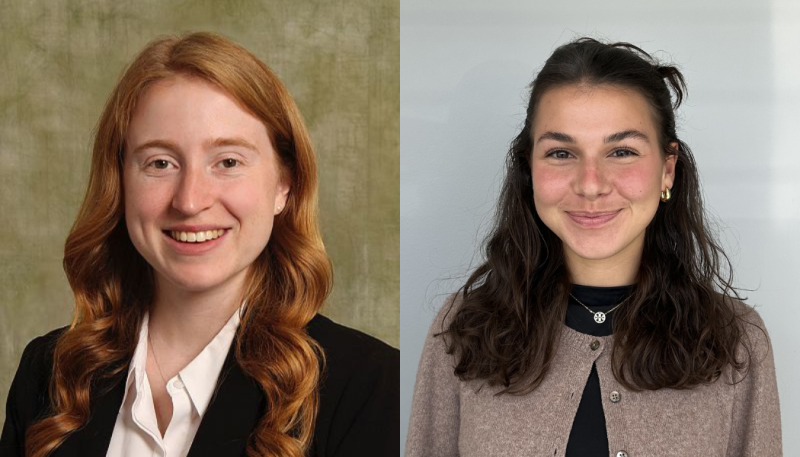 Clinical Assistant Professor of Pharmacy Practice Taylor Clark; P3 PharmD student Ariel Yosha