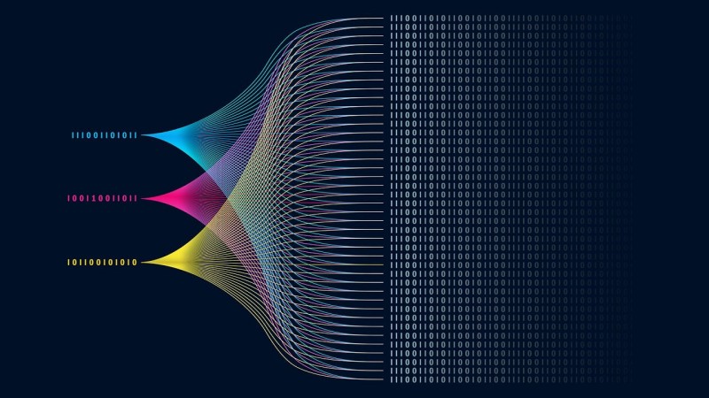 A graphic showing data visualization.