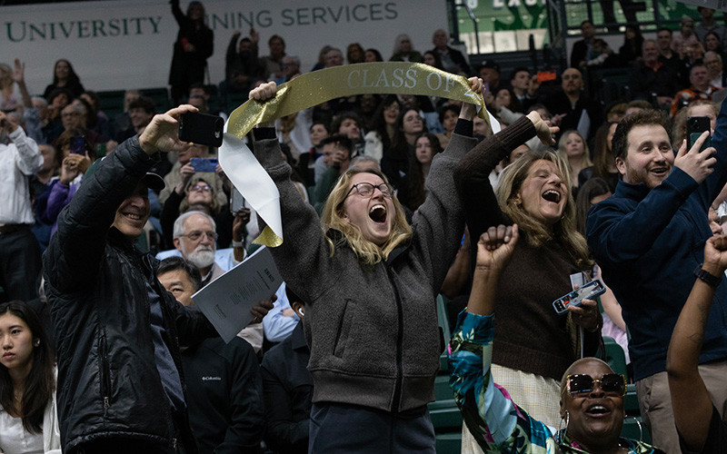 Families and friends of the graduating students showed their pride and excitement during the ceremony.
