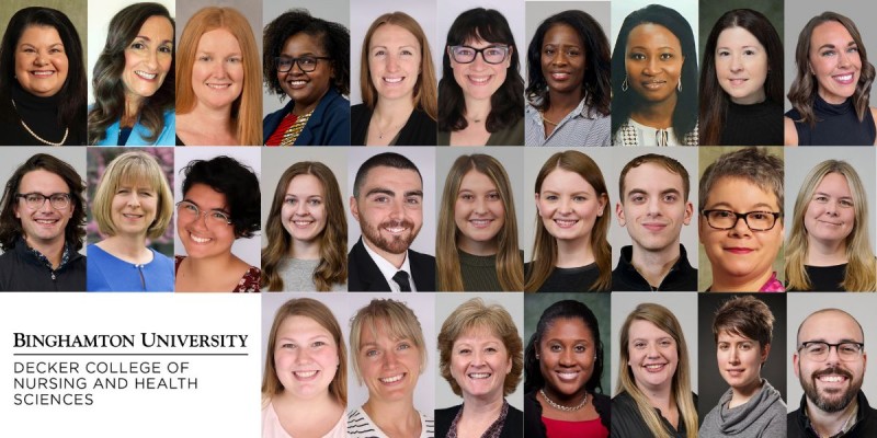Over the past several months, almost 30 talented individuals have joined Decker College of Nursing and Health Sciences. Most of these new faculty and staff members are pictured here.