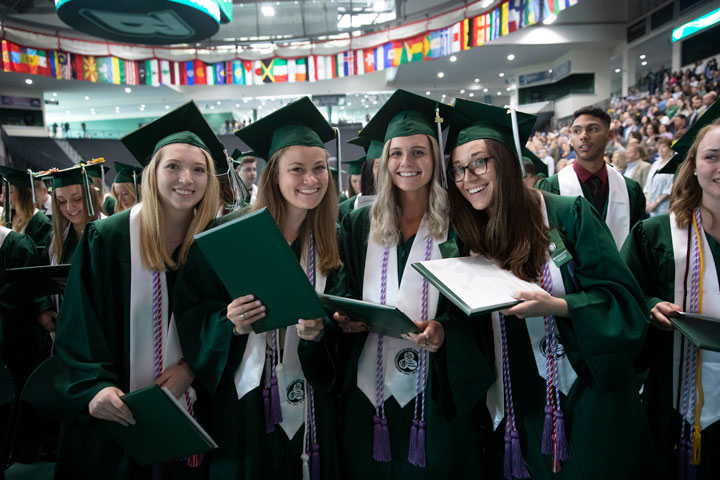 More than 170 students received bachelor's degrees in nursing at the Decker School of Nursing Commencement ceremony May 17.