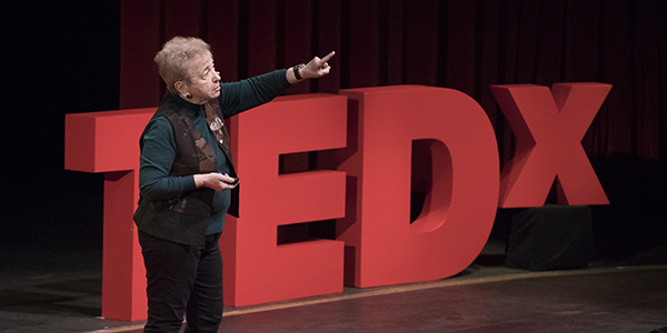 Binghamton University alumna Ellyn Uram Kaschak, who spoke at the Binghamton University TEDx conference in 2017, has made a seven-figure gift to establish the Institute for Social Justice for Women and Girls at the University.