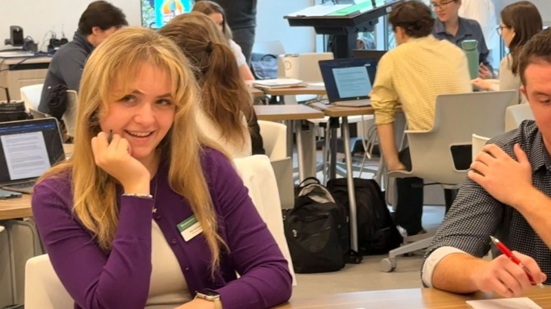 Second-year pharmacy student Mia Hollstein said she loved working alongside students from Upstate Medical as it added to the experience.