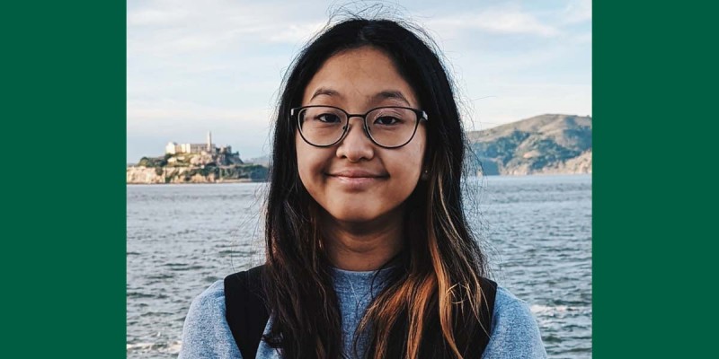Gabby Banaag, a junior majoring in computer science, first learned HTML and CSS in middle school to design and build websites.