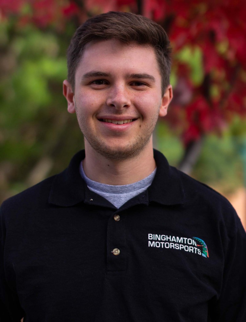 Jacob Honsinger '19 was the project manager for the Binghamton Motorsports Formula car.