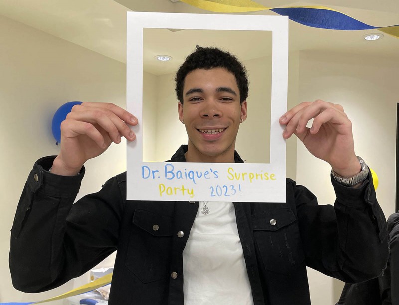 Jonel Poueriet-Santana '25, who will work in the aerospace industry after graduation, says learning to ask for help was a critical part of his time at Binghamton University.