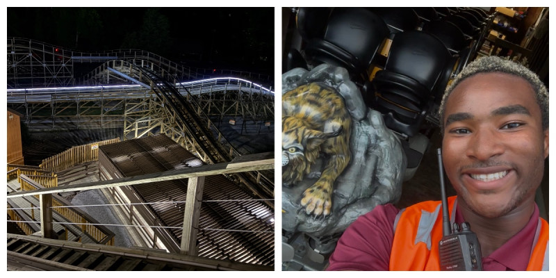 Jussie Hargraves, a junior studying electrical engineering, interned at the Great Escape Theme Park over the summer.