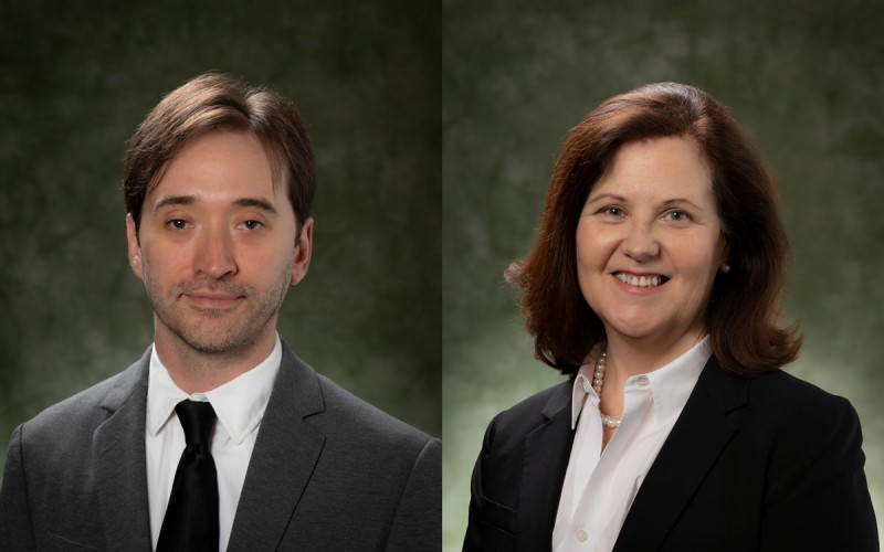 Decker School faculty/staff members Patrick Leiby and Nicole Rouhana recently won University-wide awards.