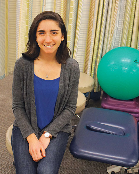 Libby Gross '16 is a graduate student studying occupational therapy at Boston University. She says studying human development and neuroscience was a perfect marriage.