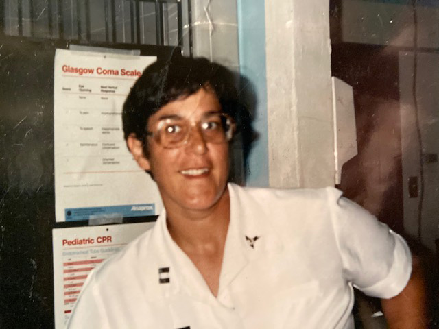 Laura Terriquez-Kasey served in the Army during the Gulf War and the War on Terror. This photo is from her assignment at Brooke Army Medical Center in San Antonio.