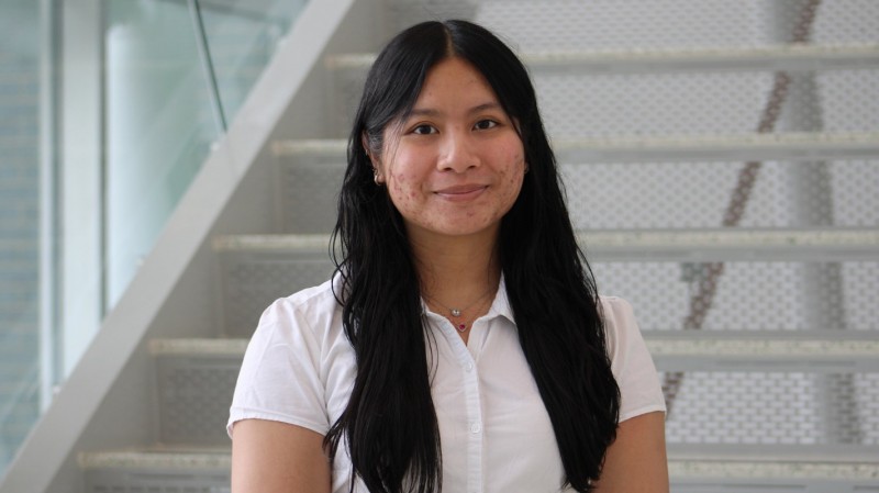 Undergraduate Researcher Maeko Plotena says having conversations with Fetse has given her insight into how to move forward when it comes to her projects and research.