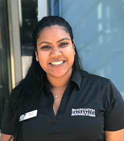 Junior nursing student Mariah Persaud continues her work as a peer advisor for Decker's Division of Advising and Academic Excellence in addition to tackling the transition to online classes and clinicals.