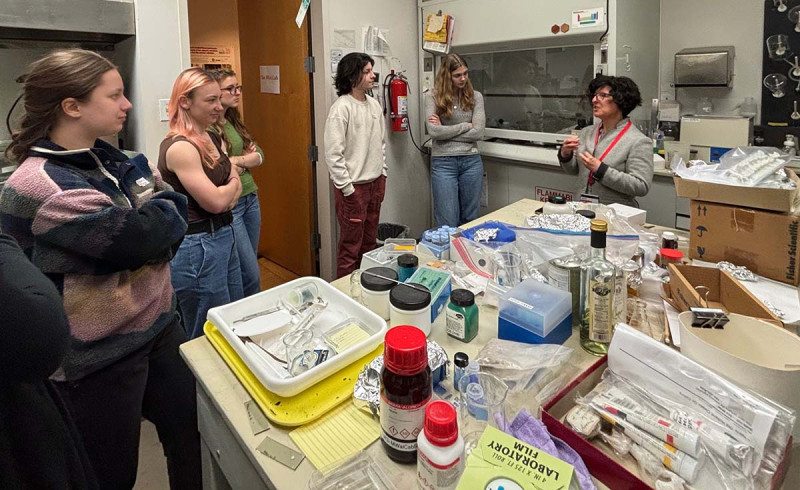 While at the Metropolitan Museum of Art in New York City, Binghamton University students met curators and saw labs where art objects are preserved.