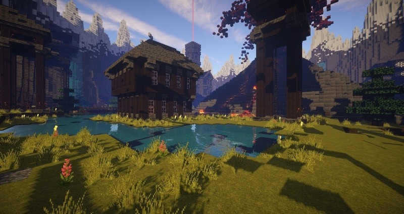 An image from the popular video game Minecraft