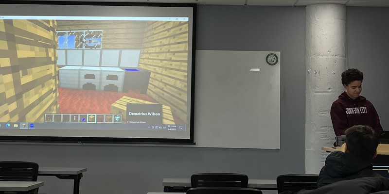 Students in Binghamton University’s Science and Technology Entry Program (STEP) learned how to build their own smart houses in Minecraft, a popular videogame.