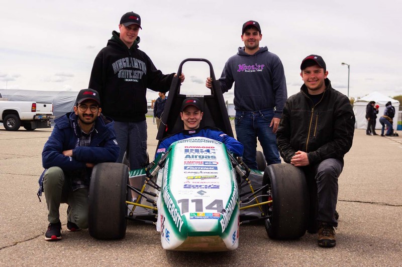 The Binghamton Motorsports team competed with a combustable-engine Formula car for the first time in the 2018-19 academic year.