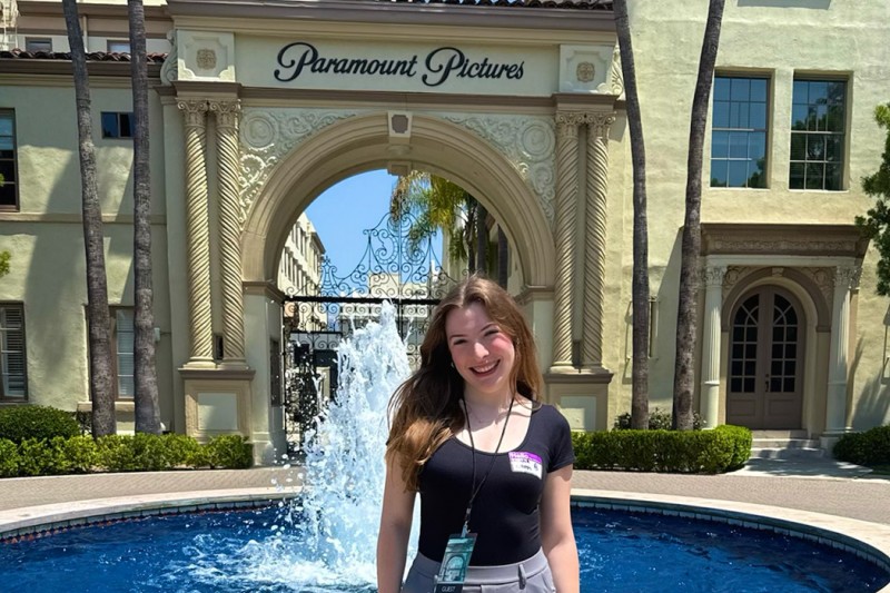 Alana Nappi, a Binghamton University School of Management student, gained valuable experience as an intern for Paramount Studios' global content distribution sales team during the summer of 2025.