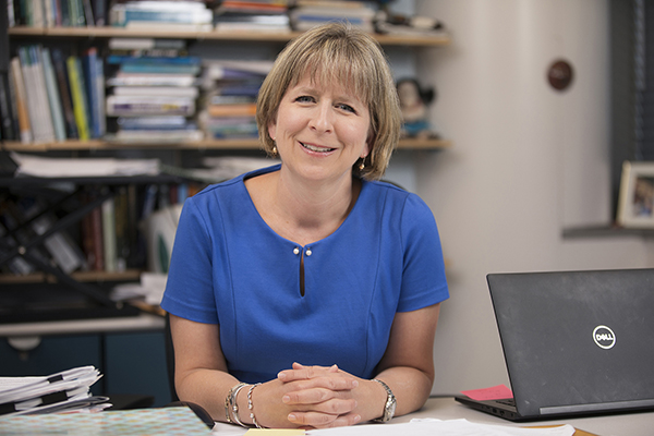 Melissa Sutherland, professor of nursing at Binghamton University, focuses her research on interpersonal violence, its impact on young women and factors that perpetuate intimate partner violence.