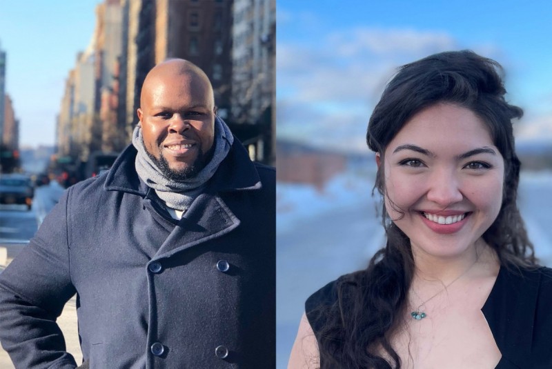 Masters of Music in Opera students Tshombe Selby and Kelsey Watts