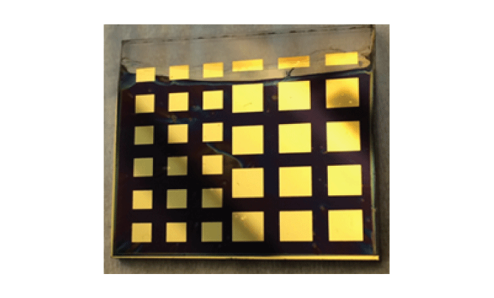 An example of a perovskite solar cell that could eventually replace silicon solar cells.