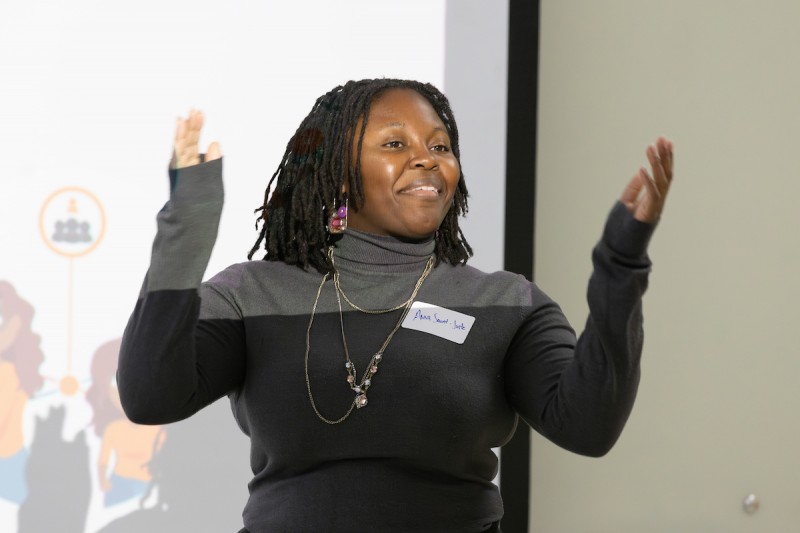 Student Affairs' Anne Saint-Juste presents 