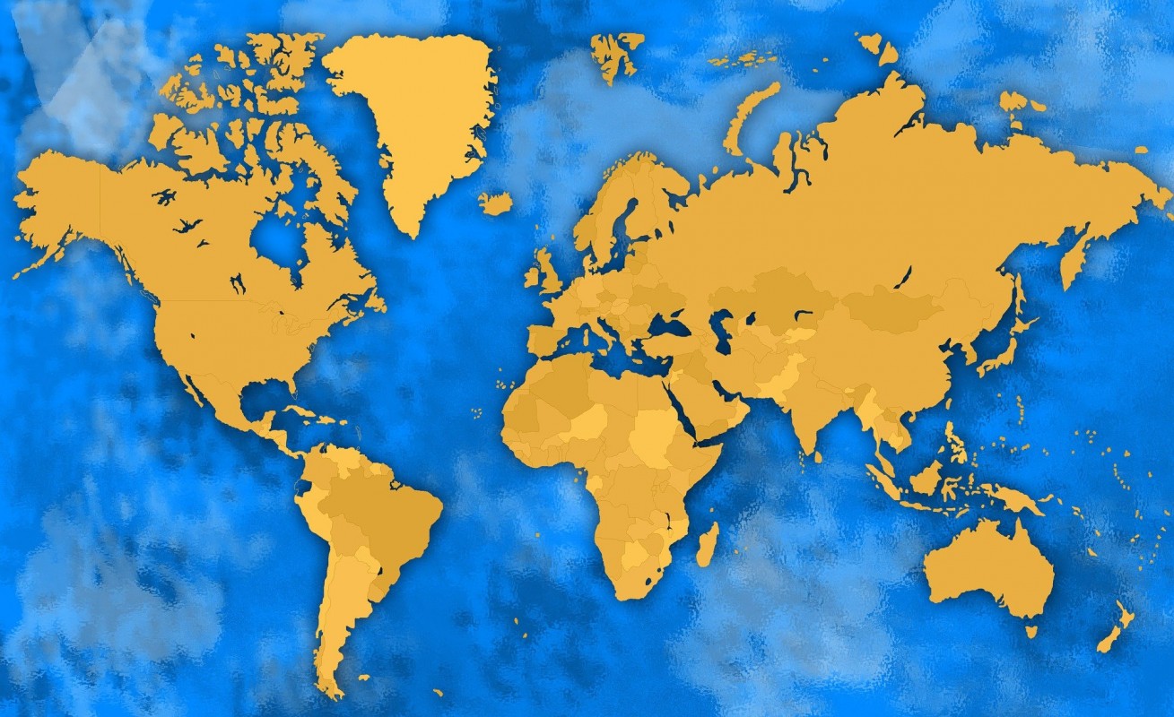 A map of the world