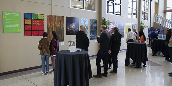 Michael Jacobson’s entry took top honors in this year’s Art of Science competition, which included an opening reception during Research Days in April.